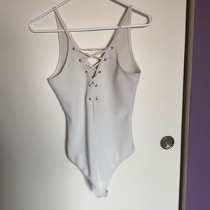 All white body suit